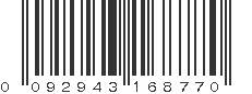 UPC 092943168770