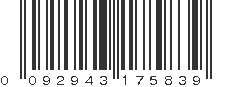 UPC 092943175839