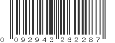 UPC 092943262287