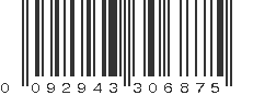 UPC 092943306875