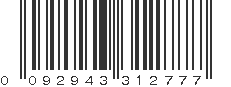 UPC 092943312777