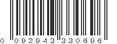 UPC 092943330696