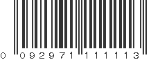 UPC 092971111113