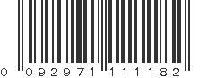 UPC 092971111182