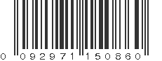 UPC 092971150860