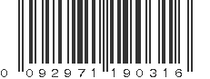 UPC 092971190316