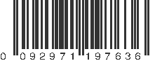 UPC 092971197636