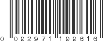 UPC 092971199616