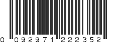 UPC 092971222352