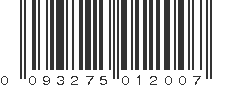 UPC 093275012007