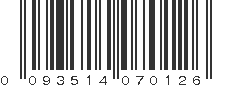 UPC 093514070126