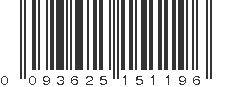 UPC 093625151196