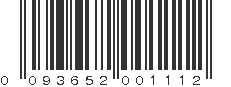 UPC 093652001112