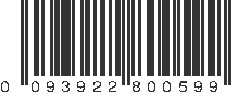 UPC 093922800599