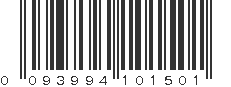 UPC 093994101501