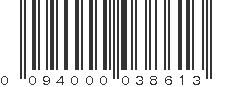 UPC 094000038613