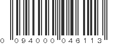 UPC 094000046113