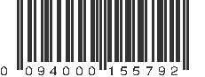 UPC 094000155792