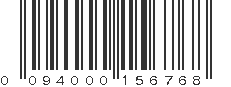 UPC 094000156768