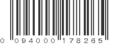 UPC 094000178265