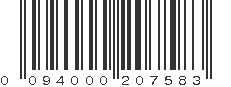 UPC 094000207583