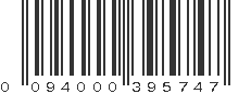 UPC 094000395747