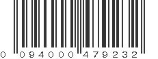 UPC 094000479232