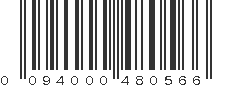 UPC 094000480566