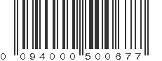 UPC 094000500677