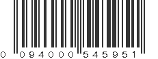 UPC 094000545951