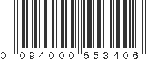 UPC 094000553406