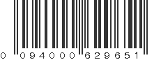 UPC 094000629651