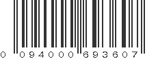 UPC 094000693607