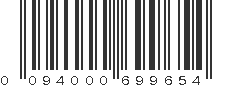 UPC 094000699654