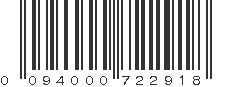 UPC 094000722918