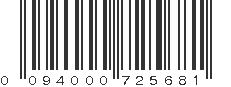 UPC 094000725681