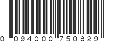 UPC 094000750829