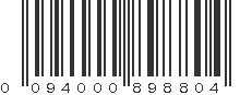 UPC 094000898804