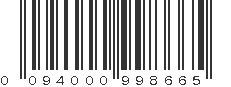 UPC 094000998665