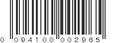 UPC 094100002965