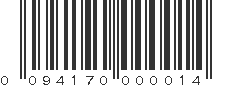 UPC 094170000014