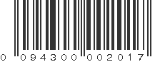 UPC 094300002017