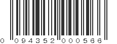 UPC 094352000566