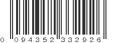 UPC 094352332926