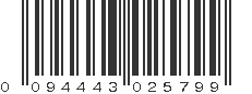 UPC 094443025799