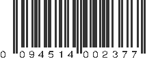 UPC 094514002377