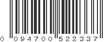 UPC 094700522337