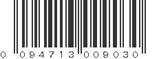 UPC 094713009030