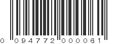 UPC 094772000061