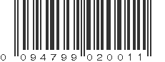 UPC 094799020011